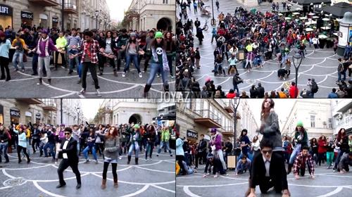 Sexy GANGNAM Style Flashmob in Baku