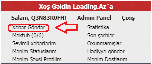 Loading.az xəbər göndərmək qaydası [dərslik şəkil ilə izahı]
