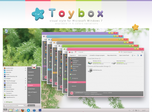 Windows 7 üçün ToyBox mövzusu (tema)