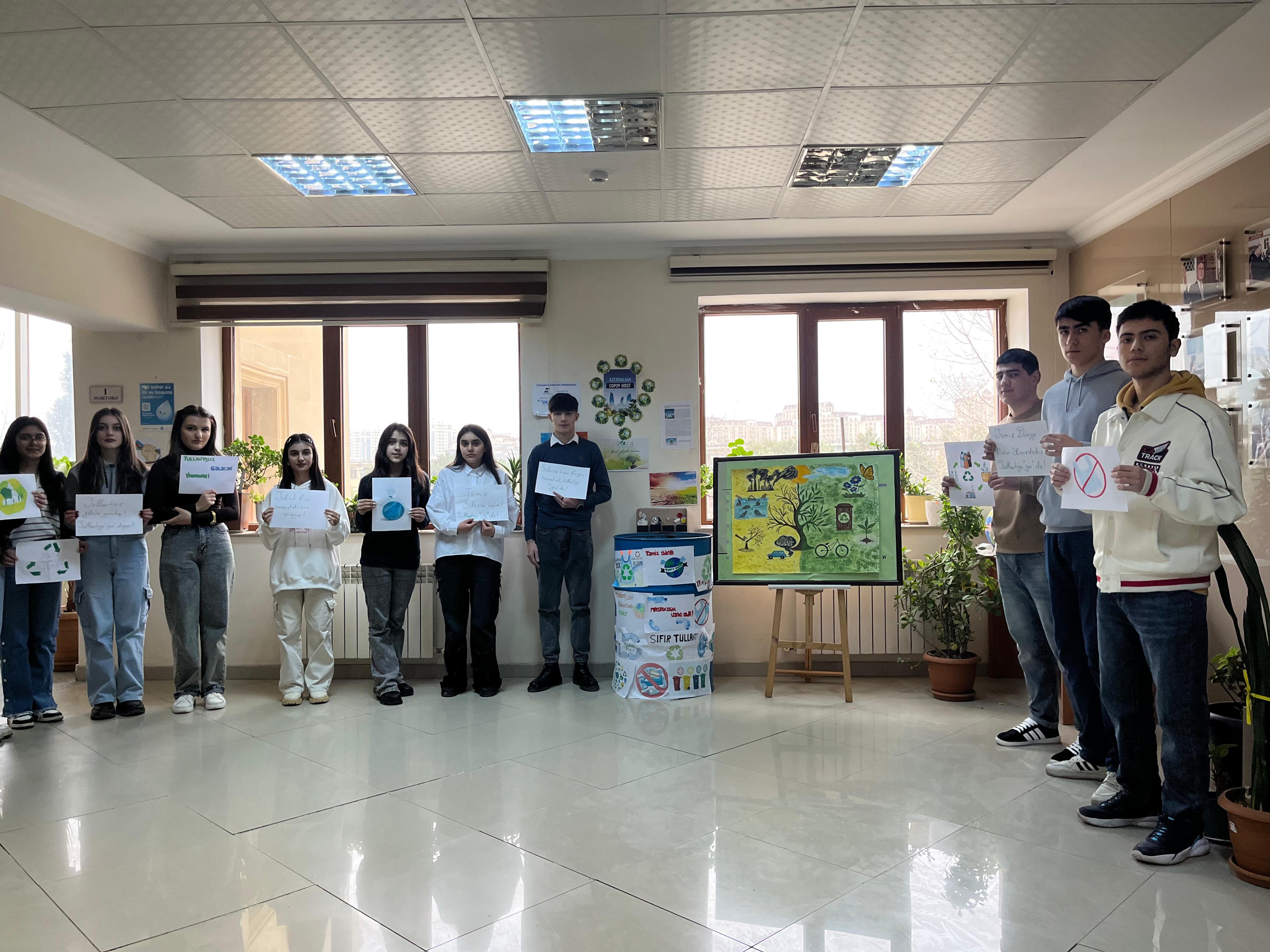 AzTU-nun nəzdində Bakı Texniki Kollecində COP-29 əlaqədar  növbəti tədbir keçirildi.