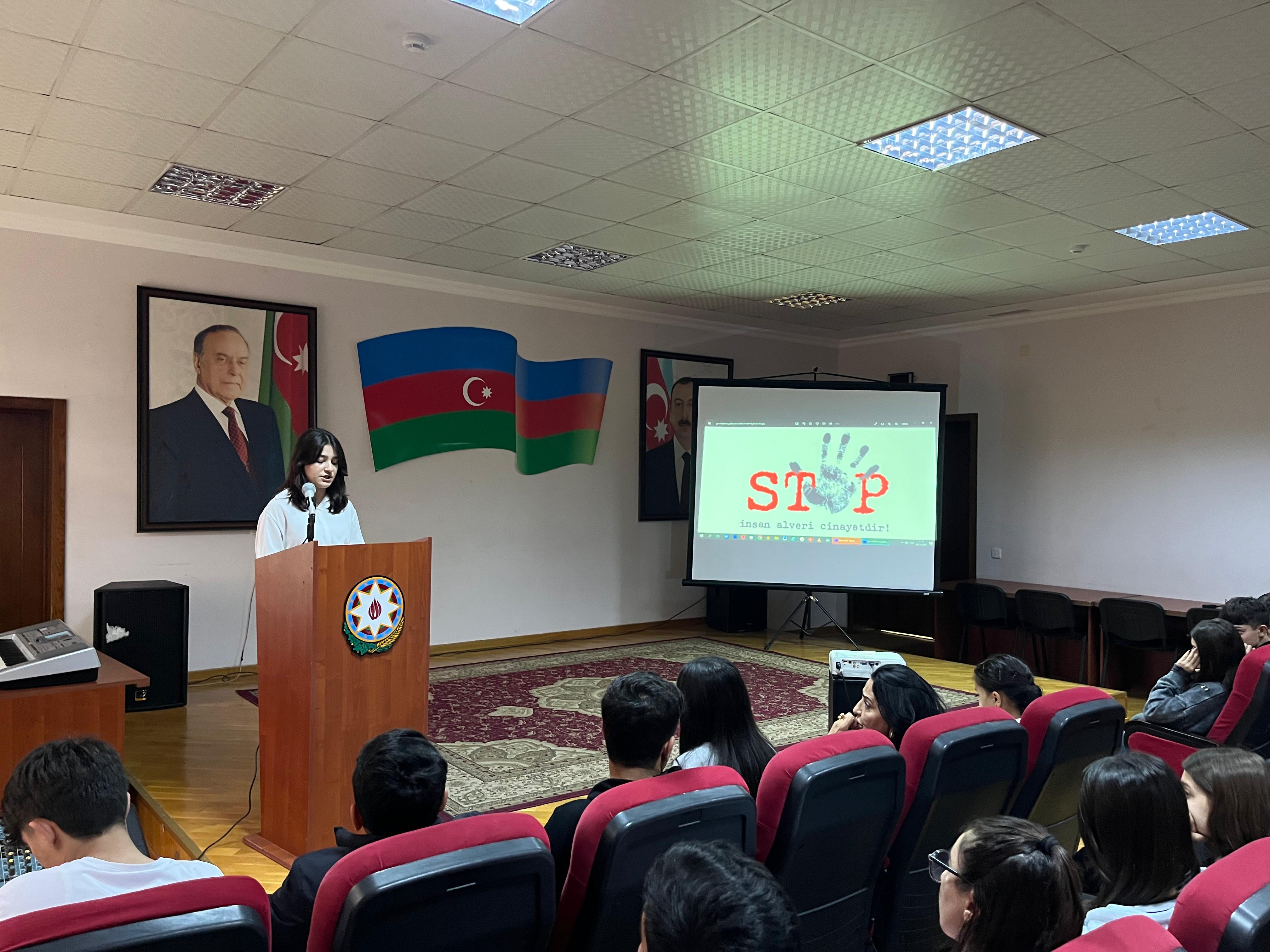 Bakı Texniki Kollecində "İnsan alverinə qarşı mübarizə"  mövzusunda tədbir keçirildi.