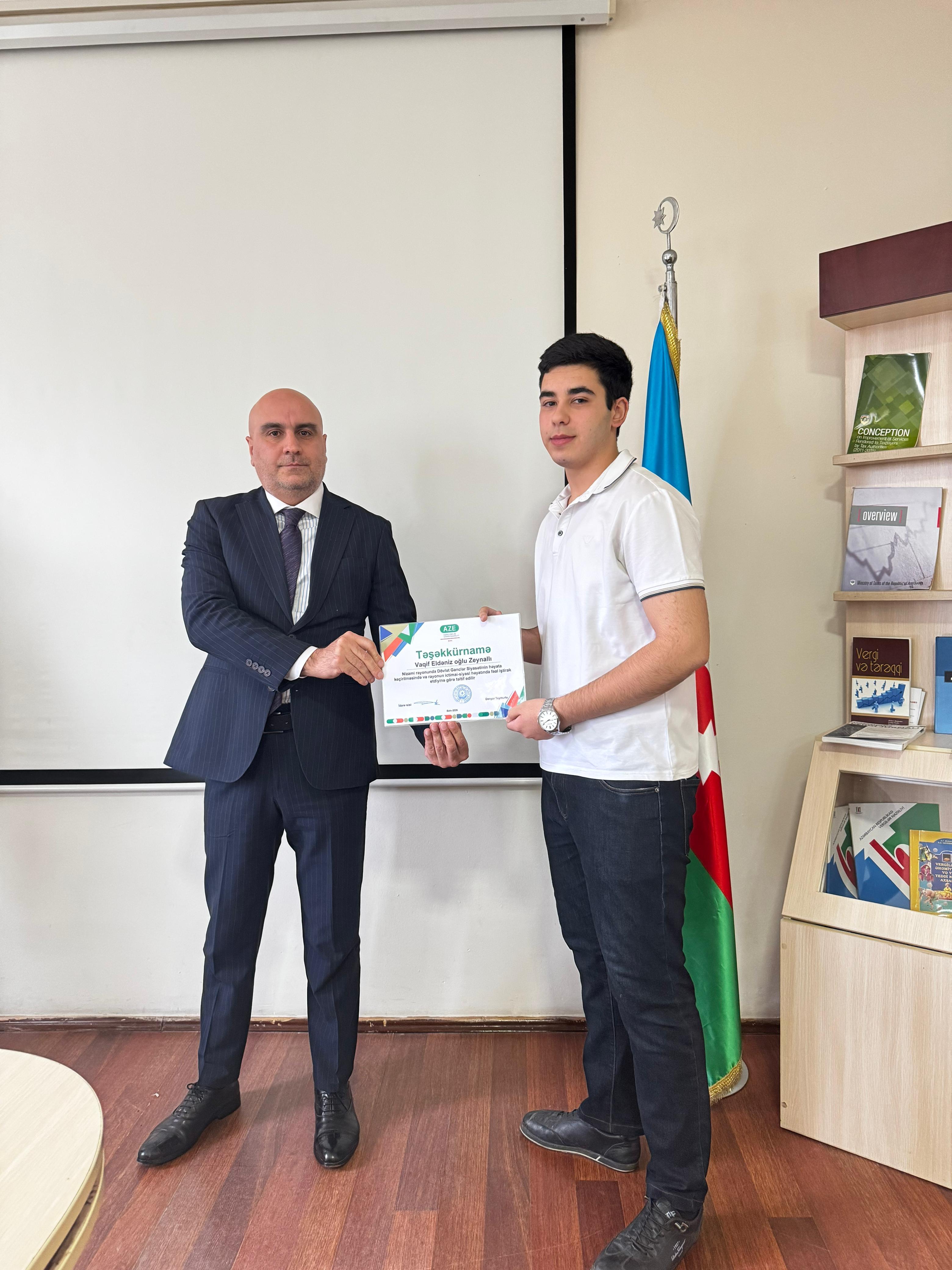 29.01.2025 -ci il tarixdə “2 fevral- Azərbaycan Gəncləri Günü” münasibəti ilə rayonun fəal və istedadlı gəncləri ilə  görüş keçirilmişdir.