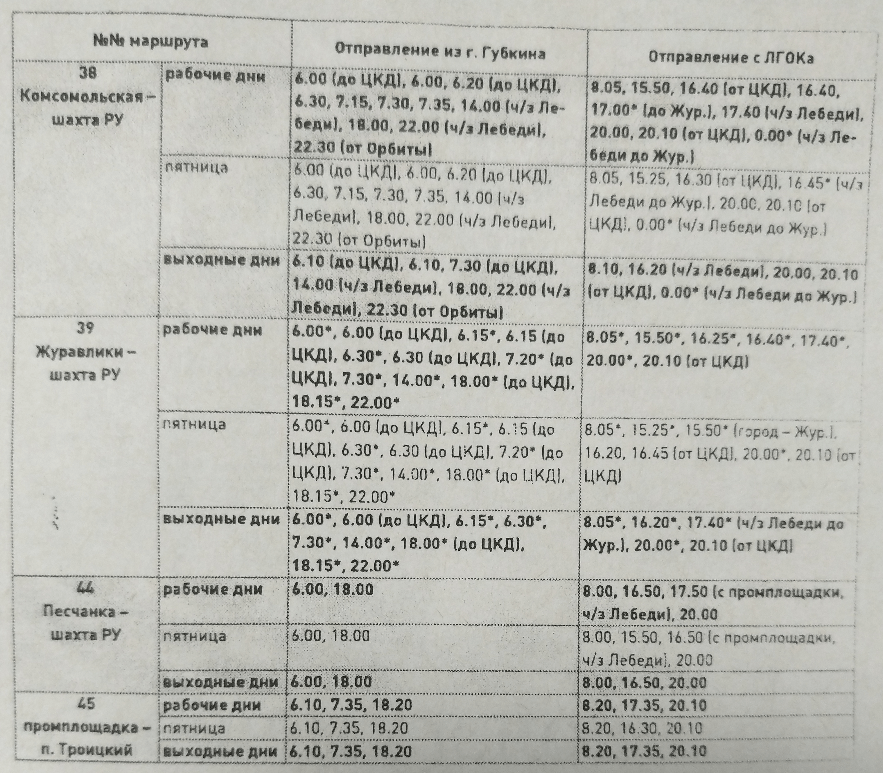 Расписание маршруток балашиха